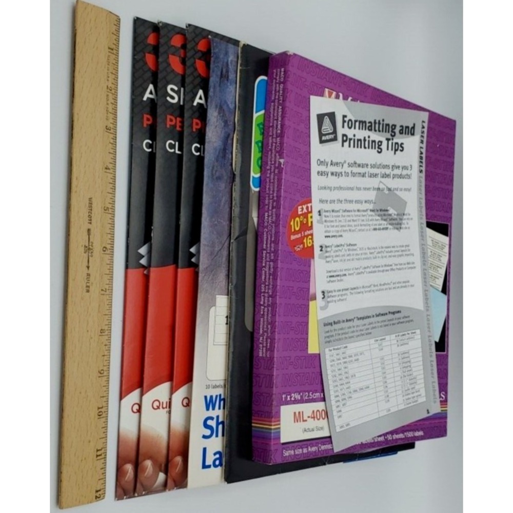 Avery Labels Inkjet Laser 3M Maco Address Mailing Print Copy Labels 6‎ Open Pkg